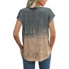 imageXIEERDUO Womens Tops Short Sleeve Shirts Blouses for Women Dressy Casual Cap Sleeve Tops with Curved HemVgrey Pink