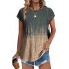 imageXIEERDUO Womens Tops Short Sleeve Shirts Blouses for Women Dressy Casual Cap Sleeve Tops with Curved HemVgrey Pink