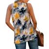 imageXIEERDUO Tank Tops for Women V Neck Summer Outfits Side Slit Sleeveless Shirts Loose Fit 2025 Fashion11 Floral 03