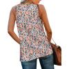 imageXIEERDUO Tank Tops for Women V Neck Summer Outfits Side Slit Sleeveless Shirts Loose Fit 2025 Fashion12 Floral 04