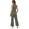 imageXIEERDUO Two Piece Sets for Women Summer Lounge Sets Beach Vacation Travel Outfits Casual Wide Leg Pants Matching Sets2olive Green