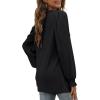 imageXIEERDUO Womens Long Sleeve Tops 2024 Fall Ruffle Puff Sleeve Cute Tunic Shirts DressyA02black