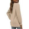 imageXIEERDUO Womens Long Sleeve Tops 2024 Fall Ruffle Puff Sleeve Cute Tunic Shirts DressyA03khaki