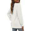 imageXIEERDUO Womens Long Sleeve Tops 2024 Fall Ruffle Puff Sleeve Cute Tunic Shirts DressyA10white