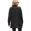imageXIEERDUO Womens Long Sleeve Tunic Tops Turtleneck Lightweight Sweater High Low Side Split Sweatshirt