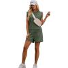 imageXIEERDUO Womens 2 Piece Cap Sleeve Short Sets Fashion Travel Outfits Comfy Airport Lounge Set Loose LoungewearArmy Green