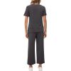 imageXIEERDUO Womens 2 Piece Lounge Set Fashion Travel Outfits Vacation Tracksuit Comfy Wide Leg Airport Loungewear S3XLDark Grey