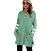 imageXIEERDUO Womens Sweatshirts Casual Tunic Tops Long Sleeve Shirts Oversized With Pockets201lackgreen