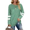 imageXIEERDUO Womens Sweatshirts Casual Tunic Tops Long Sleeve Shirts Oversized With Pockets201lackgreen