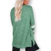 imageXIEERDUO Womens Sweatshirts Casual Tunic Tops Long Sleeve Shirts Oversized With Pockets201lackgreen
