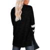 imageXIEERDUO Womens Sweatshirts Casual Tunic Tops Long Sleeve Shirts Oversized With Pockets203classicblack