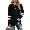 imageXIEERDUO Womens Sweatshirts Casual Tunic Tops Long Sleeve Shirts Oversized With Pockets203classicblack