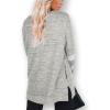 imageXIEERDUO Womens Sweatshirts Casual Tunic Tops Long Sleeve Shirts Oversized With Pockets204graywhite