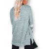 imageXIEERDUO Womens Sweatshirts Casual Tunic Tops Long Sleeve Shirts Oversized With Pockets205grayblue