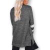 imageXIEERDUO Womens Sweatshirts Casual Tunic Tops Long Sleeve Shirts Oversized With Pockets207darygrey