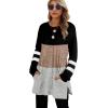 imageXIEERDUO Womens Sweatshirts Casual Tunic Tops Long Sleeve Shirts Oversized With Pockets301blackBrown