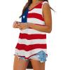 imageXIEERDUO Womens Tank Tops V Neck Basic Solid Color Casual Flowy Summer Sleeveless01flag