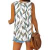 imageXIEERDUO Womens Tank Tops V Neck Basic Solid Color Casual Flowy Summer Sleeveless01white Print