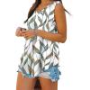 imageXIEERDUO Womens Tank Tops V Neck Basic Solid Color Casual Flowy Summer Sleeveless01white Print