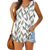 imageXIEERDUO Womens Tank Tops V Neck Basic Solid Color Casual Flowy Summer Sleeveless01white Print
