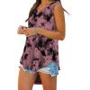 imageXIEERDUO Womens Tank Tops V Neck Basic Solid Color Casual Flowy Summer Sleeveless02pink Tie Dye