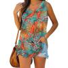 imageXIEERDUO Womens Tank Tops V Neck Basic Solid Color Casual Flowy Summer SleevelessMulticoloured 1