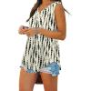 imageXIEERDUO Womens Tank Tops V Neck Basic Solid Color Casual Flowy Summer SleevelessPatternedkhaki Printed