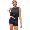 imageWomens Workout Tank Tops Lightweight Sleeveless Shirts for Women Loose Fit Tops for Athletic Running Tennis Yoga00black