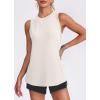 imageWomens Workout Tank Tops Lightweight Sleeveless Shirts for Women Loose Fit Tops for Athletic Running Tennis Yoga00white
