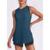 imageWomens Workout Tank Tops Lightweight Sleeveless Shirts for Women Loose Fit Tops for Athletic Running Tennis YogaDark Blue