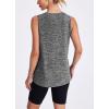 imageWomens Workout Tank Tops Lightweight Sleeveless Shirts for Women Loose Fit Tops for Athletic Running Tennis YogaDark Grey