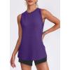 imageWomens Workout Tank Tops Lightweight Sleeveless Shirts for Women Loose Fit Tops for Athletic Running Tennis YogaDark Purple