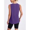 imageWomens Workout Tank Tops Lightweight Sleeveless Shirts for Women Loose Fit Tops for Athletic Running Tennis YogaDark Purple