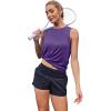 imageWomens Workout Tank Tops Lightweight Sleeveless Shirts for Women Loose Fit Tops for Athletic Running Tennis YogaDark Purple