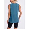 imageWomens Workout Tank Tops Lightweight Sleeveless Shirts for Women Loose Fit Tops for Athletic Running Tennis YogaDeep Blue