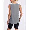imageWomens Workout Tank Tops Lightweight Sleeveless Shirts for Women Loose Fit Tops for Athletic Running Tennis YogaGrey