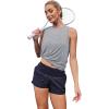 imageWomens Workout Tank Tops Lightweight Sleeveless Shirts for Women Loose Fit Tops for Athletic Running Tennis YogaLight Gray