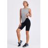 imageWomens Workout Tank Tops Lightweight Sleeveless Shirts for Women Loose Fit Tops for Athletic Running Tennis YogaLight Gray