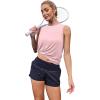 imageWomens Workout Tank Tops Lightweight Sleeveless Shirts for Women Loose Fit Tops for Athletic Running Tennis YogaLight Pink