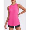 imageWomens Workout Tank Tops Lightweight Sleeveless Shirts for Women Loose Fit Tops for Athletic Running Tennis YogaPink