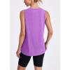 imageWomens Workout Tank Tops Lightweight Sleeveless Shirts for Women Loose Fit Tops for Athletic Running Tennis YogaPurple