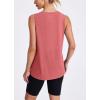 imageWomens Workout Tank Tops Lightweight Sleeveless Shirts for Women Loose Fit Tops for Athletic Running Tennis YogaRed