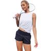 imageWomens Workout Tank Tops Lightweight Sleeveless Shirts for Women Loose Fit Tops for Athletic Running Tennis YogaWhite 1