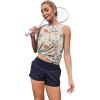imageWomens Workout Tank Tops Lightweight Sleeveless Shirts for Women Loose Fit Tops for Athletic Running Tennis YogaZfloral Khaki