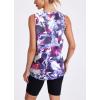 imageWomens Workout Tank Tops Lightweight Sleeveless Shirts for Women Loose Fit Tops for Athletic Running Tennis YogaZtie Dye Floral