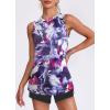 imageWomens Workout Tank Tops Lightweight Sleeveless Shirts for Women Loose Fit Tops for Athletic Running Tennis YogaZtie Dye Floral