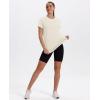 imageWomens Workout Tops Short Sleeve Shirts with Sun Protection Trendy Spring Summer Outfits S3XLWhite