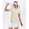 imageWomens Workout Tops Short Sleeve Shirts with Sun Protection Trendy Spring Summer Outfits S3XLWhite