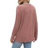 imageXIEERDUO Long Sleeve Shirts for Women Casual Fall Tops Lightweight Tunic Tops Fashion Clothes 2024Dusty Pink