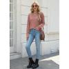 imageXIEERDUO Long Sleeve Shirts for Women Casual Fall Tops Lightweight Tunic Tops Fashion Clothes 2024Dusty Pink
